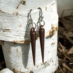 5 For $25💫Alternative Copper Spike Dangles Earrings